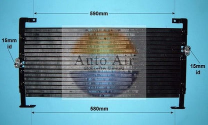 AUTO AIR 16-9635 Air Conditioning Condenser A/C Air Con Fits Chrysler Neon