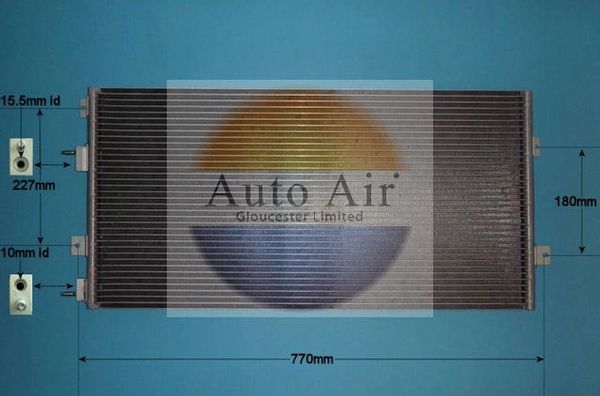 AUTO AIR 16-9643 Air Conditioning Condenser A/C Air Con Fits Chrysler 300M