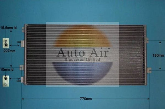 AUTO AIR 16-9643 Air Conditioning Condenser A/C Air Con Fits Chrysler 300M