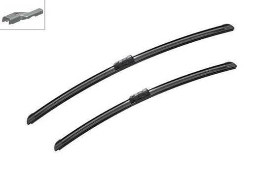 2 x BOSCH AEROTWIN A855S Flat Wiper Blades (Pair) 650/575mm Fits Mercedes