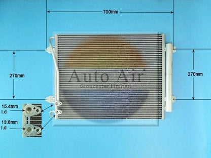 AUTO AIR 16-1322 Air Conditioning Condenser A/C Fits VW Passat Passat CC CC