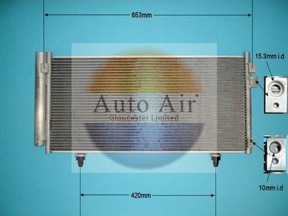 Auto Air 16-5012 A/C Condenser Air Conditioning Fits Subaru Forester Impreza XV