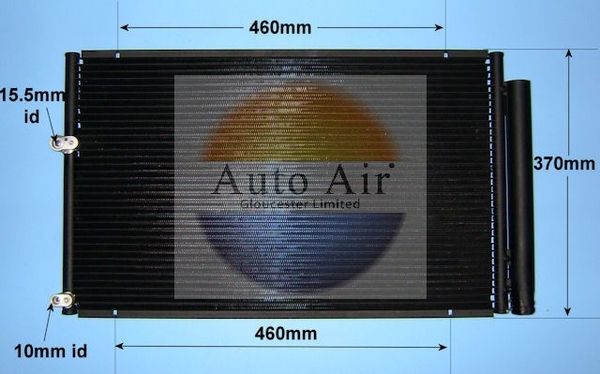 Auto Air 16-8914 A/C Air Con Condenser Air Conditioning Fits Toyota Prius