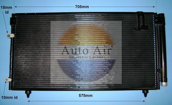 AUTO AIR 16-9401 Air Condenser A/C Air Conditioning Fits Toyota Avensis Verso