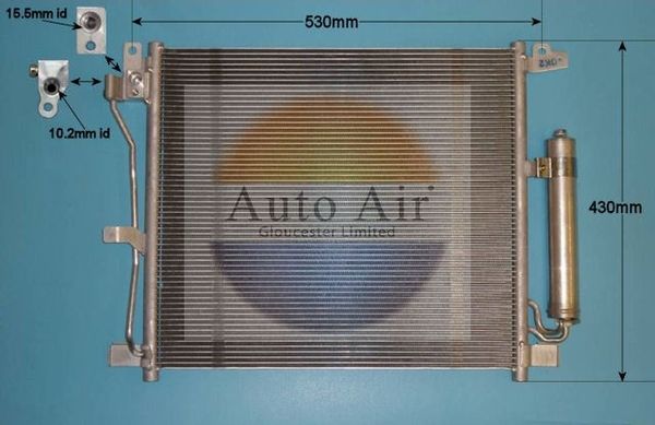 Auto Air 16-1403 A/C Air Con Condenser Air Conditioning Fits Nissan Juke