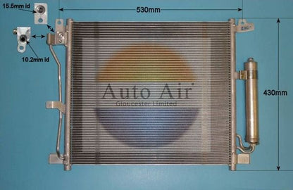 Auto Air 16-1403 A/C Air Con Condenser Air Conditioning Fits Nissan Juke