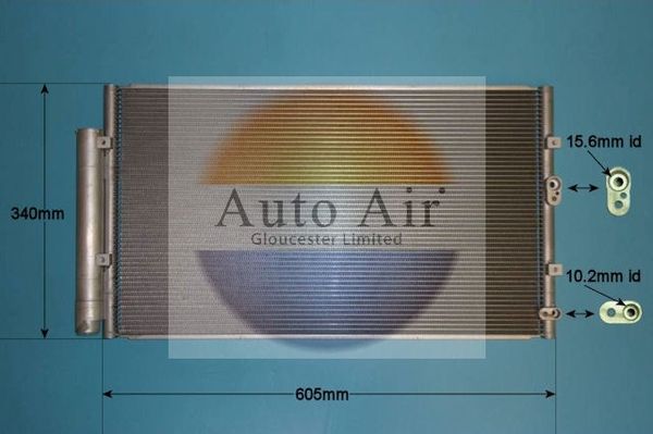 Auto Air 16-1440 A/C Condenser Air Conditioning Fits Subaru Brz Toyota GT 86