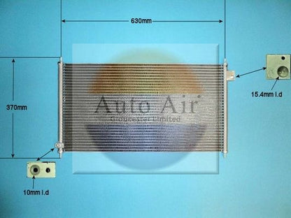 Auto Air 16-5265 A/C Air Con Condenser Air Conditioning Fits Honda Prelude S2000