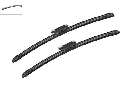 2 x BOSCH AEROTWIN A861S Flat Wiper Blades (Pair) 450/475mm Length Fits Mini