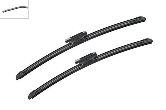 2 x BOSCH AEROTWIN A861S Flat Wiper Blades (Pair) 450/475mm Length Fits Mini
