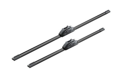 2 x BOSCH AEROTWIN AR608S Flat Wiper Blades (Pair) 600/475mm Length Fits Jaguar