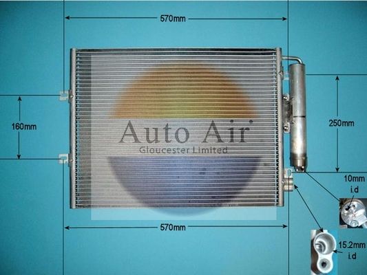 AUTO AIR 16-9011 Air Conditioning Condenser A/C Air Con Fits Renault Twingo