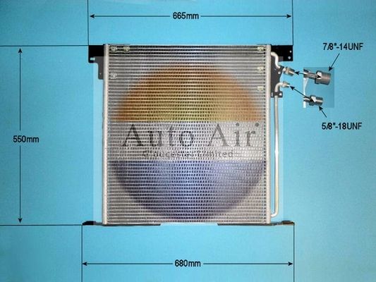 AUTO AIR 16-1202 Air Conditioning Condenser Fits Mercedes-Benz V-Class Vito