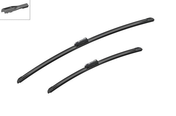 2 x BOSCH A864S Wiper Blades (Pair) Fits Alfa Romeo Audi Cupra Seat Skoda VW