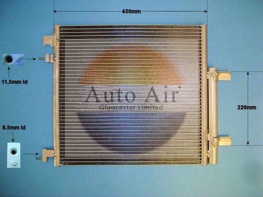 Auto Air 16-1388 A/C Air Con Condenser Air Conditioning Fits Chevrolet Spark