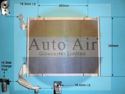 Auto Air 16-1411 A/C Air Con Condenser Air Conditioning For Ford Transit Tourneo