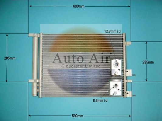 AUTO AIR 16-1422 Air Conditioning Condenser A/C Air Con Fits Hyundai i20
