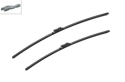 2 x BOSCH AEROTWIN A865S Flat Wiper Blades (Pair) Fits Citroen Opel Renault Vaux