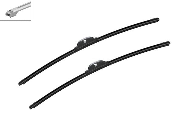 2 x BOSCH AEROTWIN A016S Flat Wiper Blades (Pair) Fits Audi Mercedes Seat