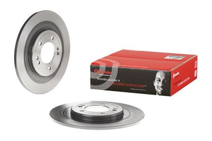 2x BREMBO 08.C248.11 Brake Disc Rear Solid Braking System Fits Hyundai i40