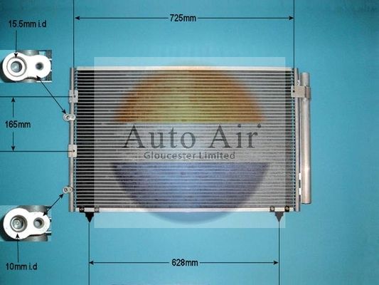 AUTO AIR 16-1013 Air Conditioning Condenser A/C Fits Toyota Previa / Estima