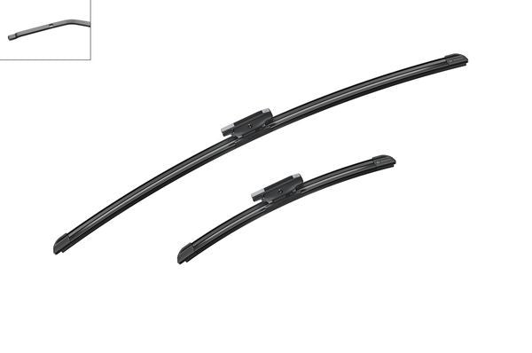 2 x BOSCH AEROTWIN A869S Flat Wiper Blades (Pair) 650/340mm Fits Renault