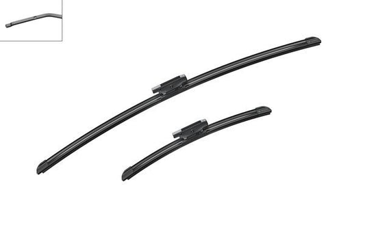 2 x BOSCH AEROTWIN A869S Flat Wiper Blades (Pair) 650/340mm Fits Renault