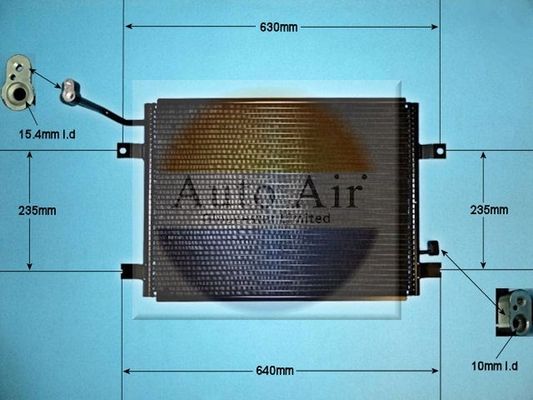 Auto Air 16-2047 A/C Condenser Air Conditioning Fits Daimler Daimler Jaguar XJ