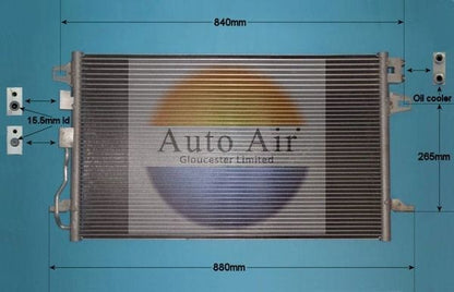 AUTO AIR 16-5098 Air Condenser A/C Air Conditioning Fits Chrysler Voyager