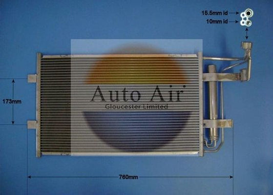 AUTO AIR 16-9960 Air Conditioning Condenser A/C Air Con Fits Mazda Mazda5