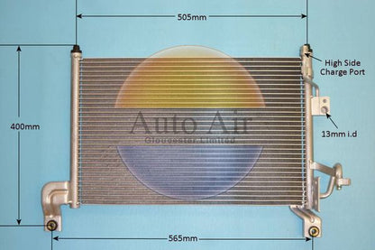 AUTO AIR 16-0066 Air Conditioning Condenser Fits Ford Ranger Mazda B-Series