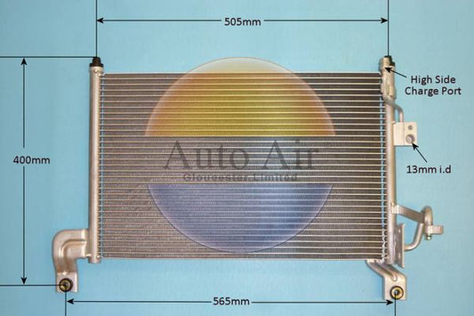 AUTO AIR 16-0066 Air Conditioning Condenser Fits Ford Ranger Mazda B-Series