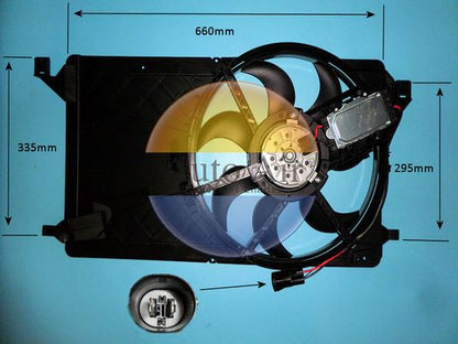 AUTO AIR 05-1212 Radiator Fan Electric Motor Centre Fits Ford C-Max Focus