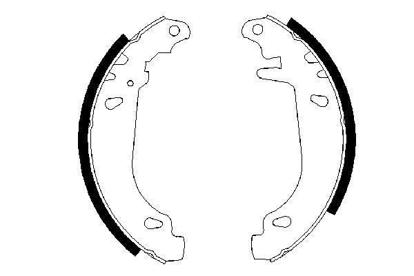 BOSCH 0986487346 Brake Shoe Set Rear 32mm Width For Citroën Xsara ZX Peugeot 306