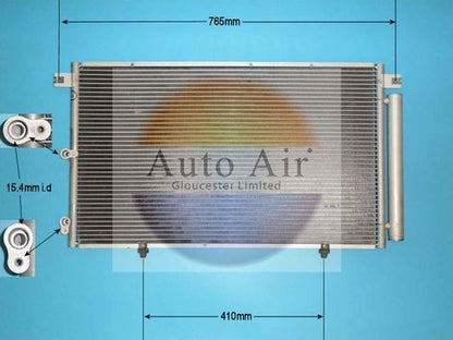 AUTO AIR 16-1082 Air Conditioning Condenser A/C Air Con Replacement For Lexus RX