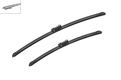 2x BOSCH Wiper Blades (Pair) Fits Alpina Audi BMW Infiniti Land Rover Mercedes