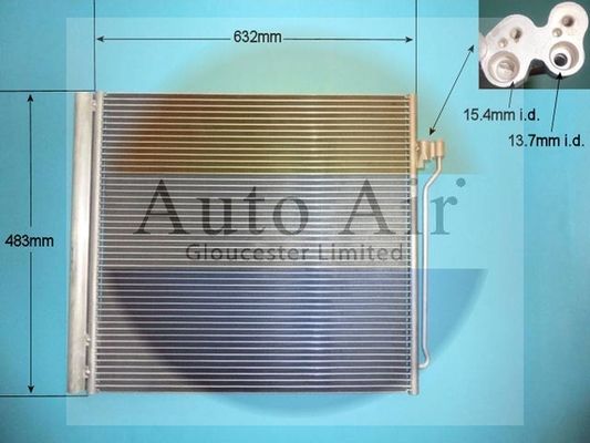 AUTO AIR 16-1402 Air Conditioning Condenser A/C Air Con For BMW Rolls-Royce