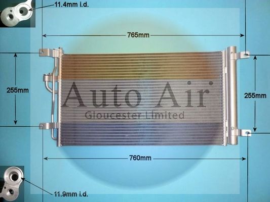 Auto Air 16-1408 A/C Air Con Condenser Air Conditioning Fits Chevrolet Vauxhall