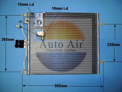 Auto Air 16-1415 A/C Air Con Condenser Air Conditioning Fits Nissan Micra Note