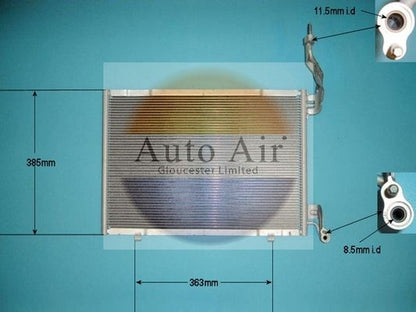 Auto Air 16-6508 A/C Air Con Condenser Air Conditioning Fits Ford Fiesta