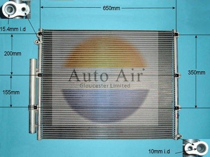 AUTO AIR 16-8908 Air Conditioning Condenser Fits Toyota Land Cruiser Amazon