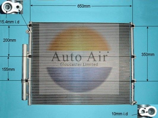 AUTO AIR 16-8908 Air Conditioning Condenser Fits Toyota Land Cruiser Amazon