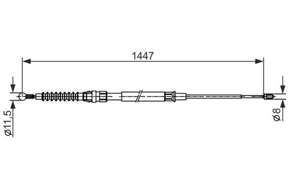 Bosch 1 987 482 445 Parking Brake Cable Pull
