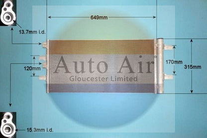 Auto Air 16-8925 A/C Condenser Air Conditioning Fits Mini Mini Mini Clubman