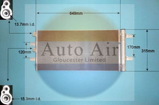 Auto Air 16-8925 A/C Condenser Air Conditioning Fits Mini Mini Mini Clubman