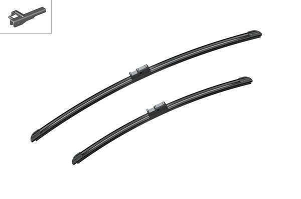 2 x BOSCH AEROTWIN A937S Flat Wiper Blades (Pair) Fits Audi BMW Skoda VW