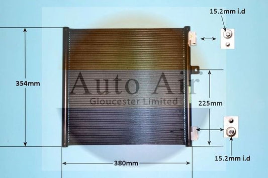 AUTO AIR 16-9577 Air Conditioning Condenser A/C Air Con For Porsche 911 918