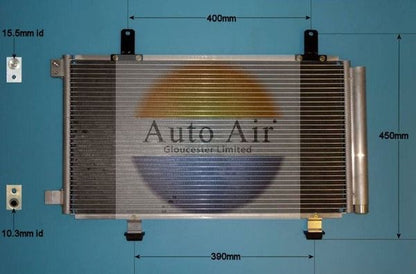 AUTO AIR 16-9721 Air Conditioning Condenser A/C Fits Fiat Sedici Suzuki SX4