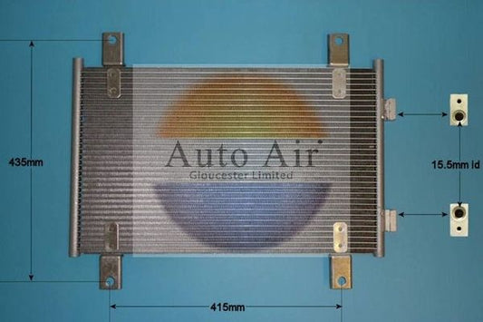 AUTO AIR 16-9788 Air Condenser A/C Air Conditioning Fits Citroen Fiat Peugeot