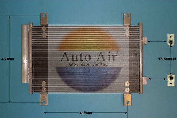 AUTO AIR 16-9795 Air Condenser A/C Air Conditioning Fits Citroen Fiat Peugeot